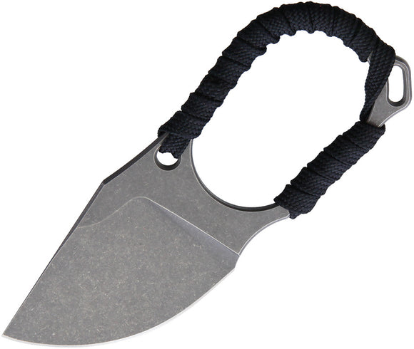 Hoback Knives Jeremiah Johnson Blk Paracord 20CV Fixed Drop Pt Blade Knife 025B