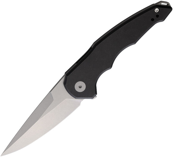 Hoback Knives OneSam Framelock Black Titanium Folding 20CV Pocket Knife 036SB