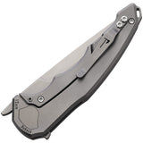 Hoback Knives OneSam Framelock Titanium Folding CPM-20CV Pocket Knife 036