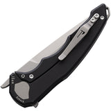 Hoback Knives OneSam Framelock Fishing Black Titanium Folding 20CV Pocket Knife 038
