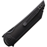 Hoback Knives Kwaiback Button Lock Mars Valley Carbon Fiber Folding 20CV Steel Pocket Knife 041