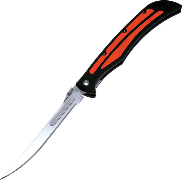 Havalon Baracuta Quik-Change Orange/Black Folding Fillet Pocket Knife 127EDGE