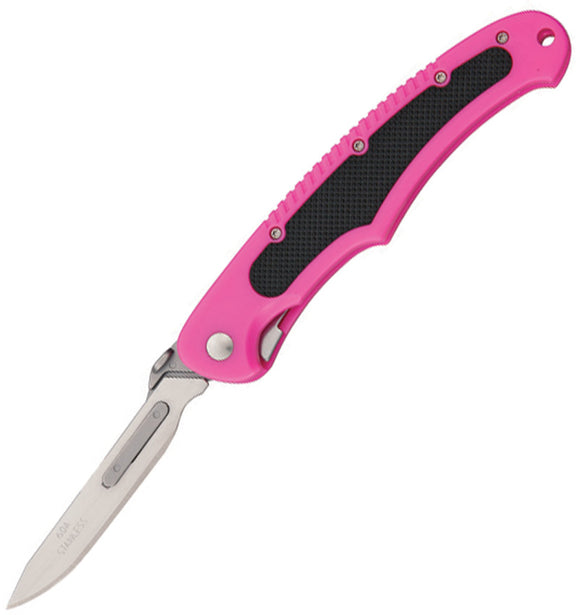 Havalon Piranta-Bolt Quik-Change Pink Folding Pocket Knife 60ABOLTPK