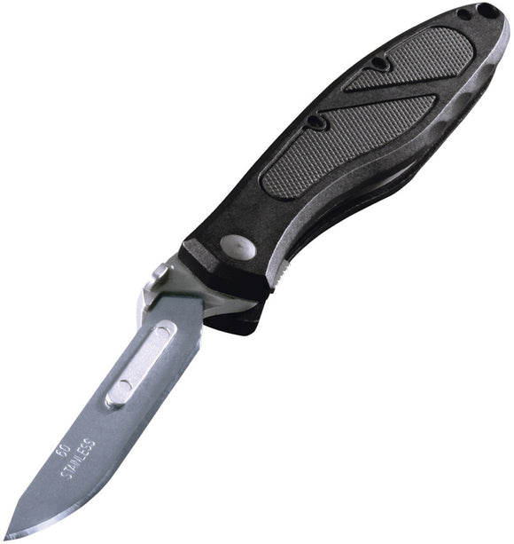 Havalon Black Piranta-Z Quik-Change Folding Pocket Knife 60Z