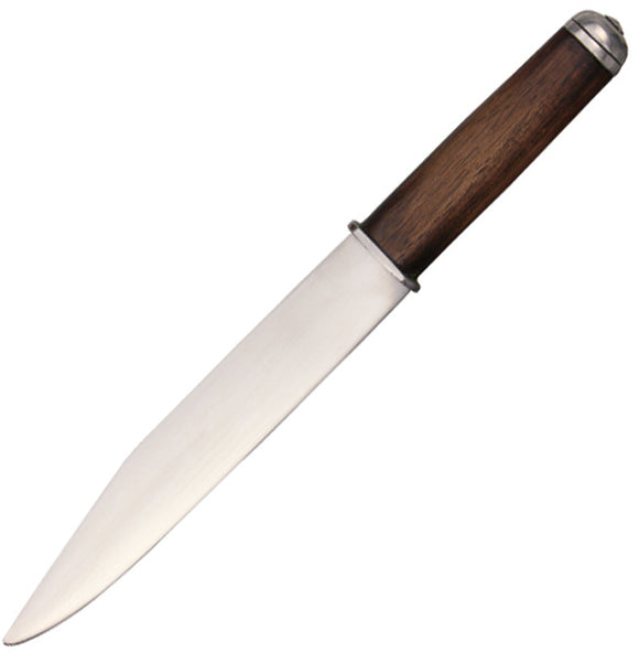 Legacy Arms Viking Utility Seax Brown Wood Carbon Steel Fixed Blade Knife 007