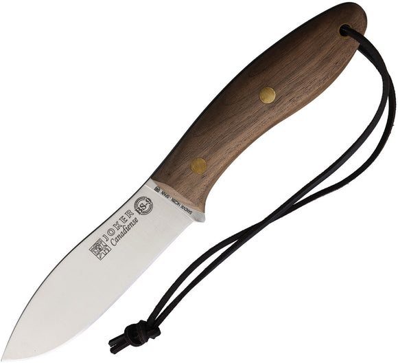 Joker Canadiense Bushcraft Walnut Wood 14C28N Sandvik Fixed Blade Knife CN114