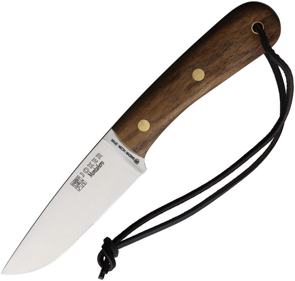 Joker Montanero Bocote Wood 14C28N Sandvik Fixed Blade Knife w/ Sheath CN134
