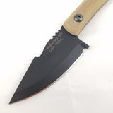 Jason perry Blade Works Model 043 Coyote Brown Fixed Blade Knife + Sheath 043cb