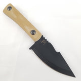 Jason perry Blade Works Model 043 Coyote Brown Fixed Blade Knife + Sheath 043cb