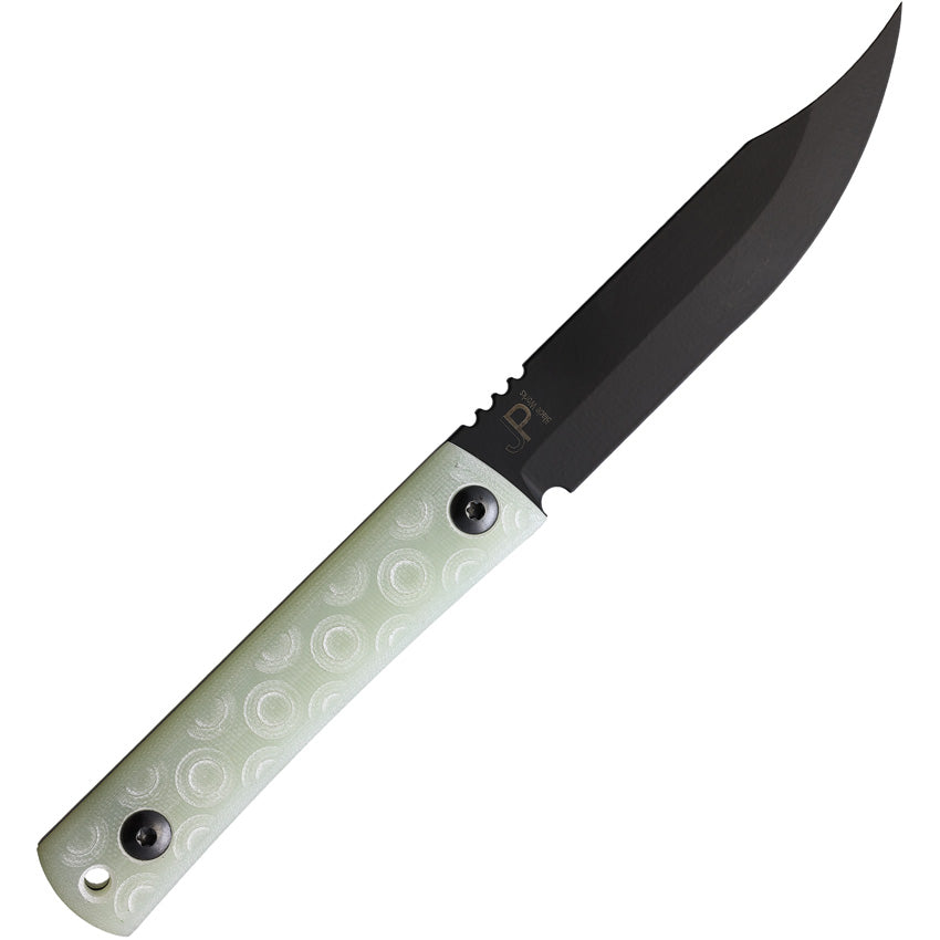 Jason Perry Bushcraft Knife Jade G-10 (4.75 Black) - BHQ