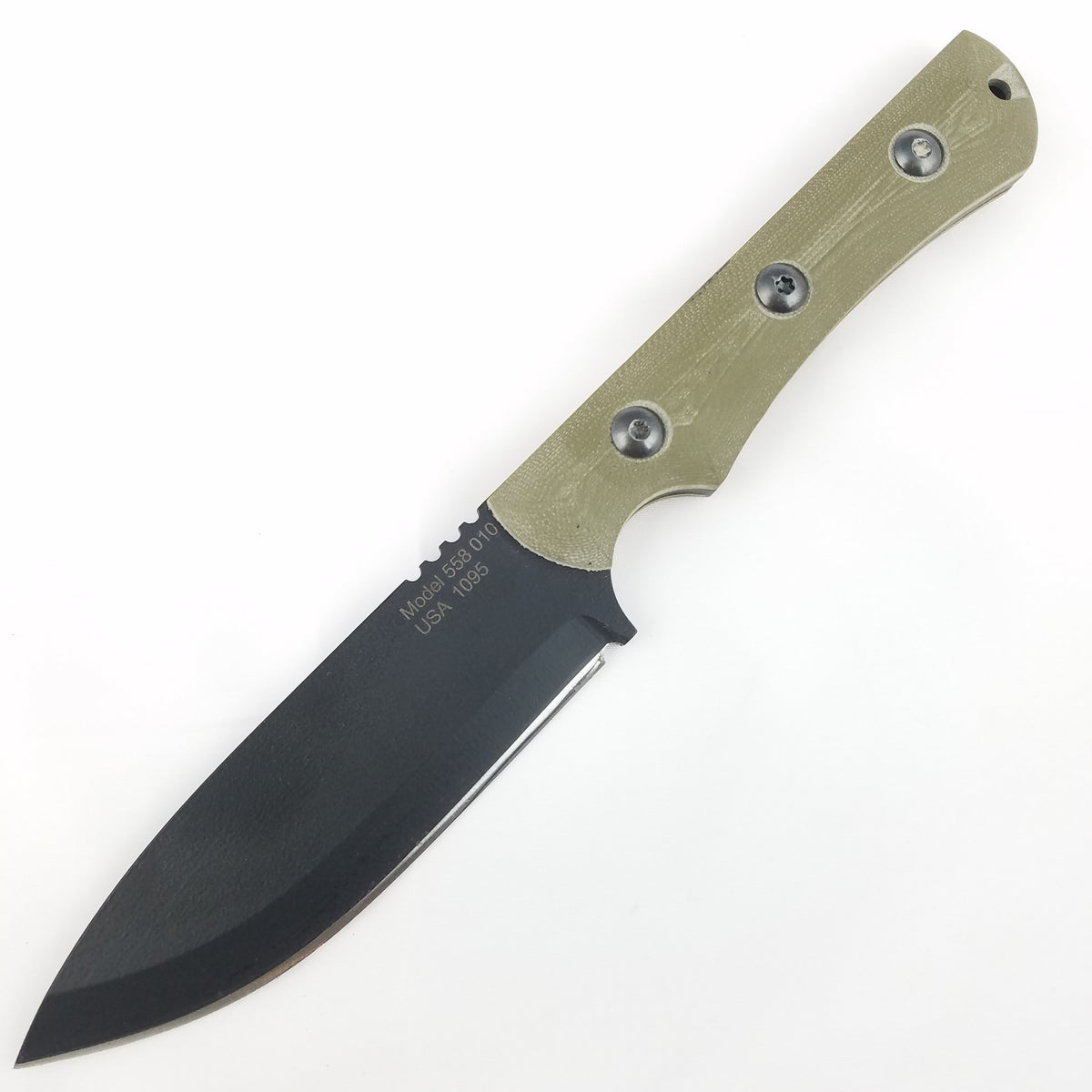 Jason perry Blade Works Model 558 Olive Drab Fixed Blade Knife + Sheat –  Atlantic Knife Company