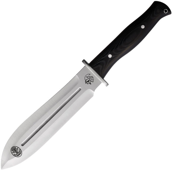 J&V Adventure Knives Ezepac Black Micarta Stainless Fixed Blade Knife 1209M