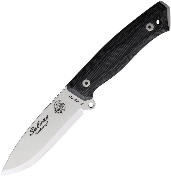 J&V Adventure Knives Selvan Bushcraft Scandi Steel Fixed Blade Knife 1411T