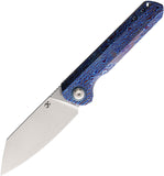Kansept Knives Pocket Knife Bulldozer Framelock Timascus Folding CPM-20CV 1028A3