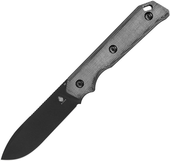 Kizer Cutlery Begleiter Black Micarta D2 Steel Drop Pt Fixed Blade Knife 1045C1