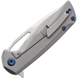 Kansept Knives Mini Kryo Framelock Gray Titanium S35Vn Folding Knife 2001a1