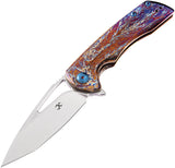 Kansept Knives Mini Kyro Framelock Titanium Folding CPM-S35VN Knife 2001B10