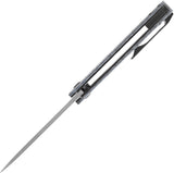 Kansept Knives Foosa Slip Joint Blue & White & Black Carbon Fiber Folding Damascus Knife 2020T2