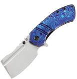 Kansept Knives M+ Korvid Linerlock Timascus Folding S35VN Pocket Knife 2030C1