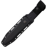 Ka-Bar Fighter Fixed Blade Knife Black 1095 Cro-Van Clip Point w/ Sheath 1269