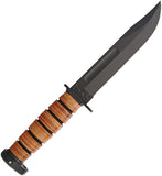 Ka Bar Dogs Head 12" Utility Knife  Crovan Carbon Steel - 1317