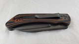 Ka-Bar Mark 98 Linerlock Black & Brown G10 Handle Stainless Folding Knife 3066