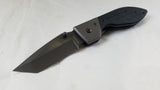 Ka Bar Warthog Folding Black Pocket Knife w/ Standard Tanto Edge  - 3074