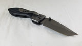 Ka Bar Warthog Folding Black Pocket Knife w/ Standard Tanto Edge  - 3074