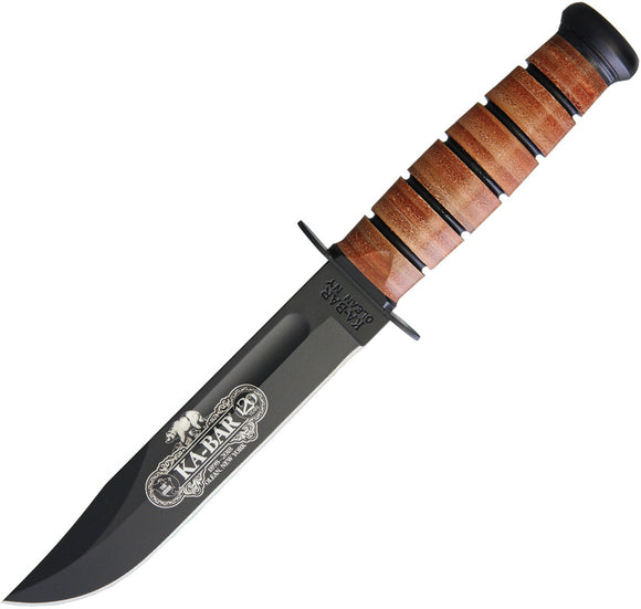 Ka-Bar 120th Anniversary USN Fixed Blade 1095 Cro-Van Carbon Steel Knife 9192