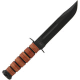 Ka-Bar 125th Anniversary USMC Stacked Leather Fixed Blade Knife 9226