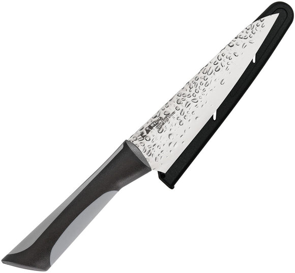 Kai USA Luna Utility Black & Grey Carbon Steel Kitchen Knife 7084