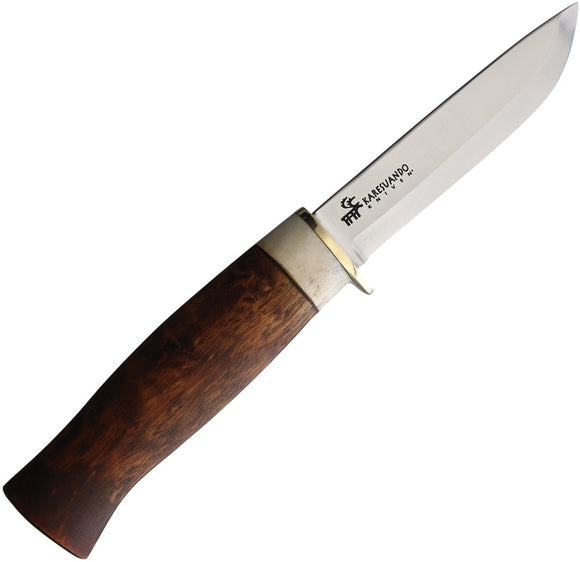 Karesuando Kniven Beaver 10 Fixed Blade Knife Brown Wood Stainless Steel 350000