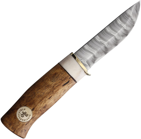 Karesuando Kniven Beaver 8 Dense Twist Fixed Blade Knife Brown Stainless 350106