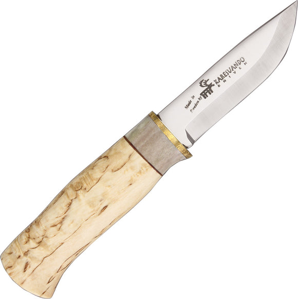 Karesuando Kniven Moose Special White Birch 12C27 Fixed Blade Knife 3507
