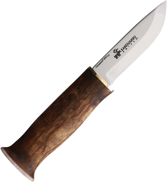 Karesuando Kniven Sami Nulpu Hunter Brown Birch RWl-34 Fixed Blade Knife 363002