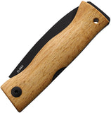Karesuando Kniven Survival Tan Beech Wood Folding Pocket Knife 406200
