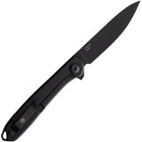 KARBON Tidbit Framelock Black Stainless Folding Bohler N690 Pocket Knife B107