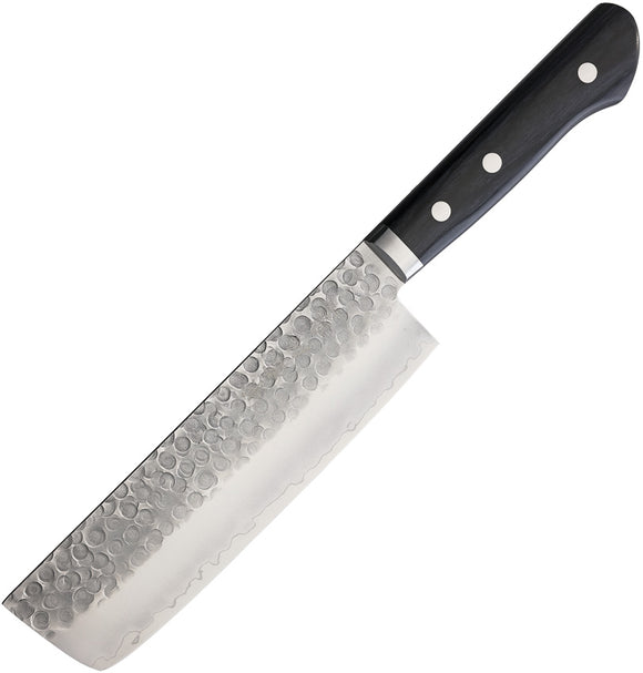 Kanetsune Usubagata Black Plywood Stainless Fixed Blade Knife 946