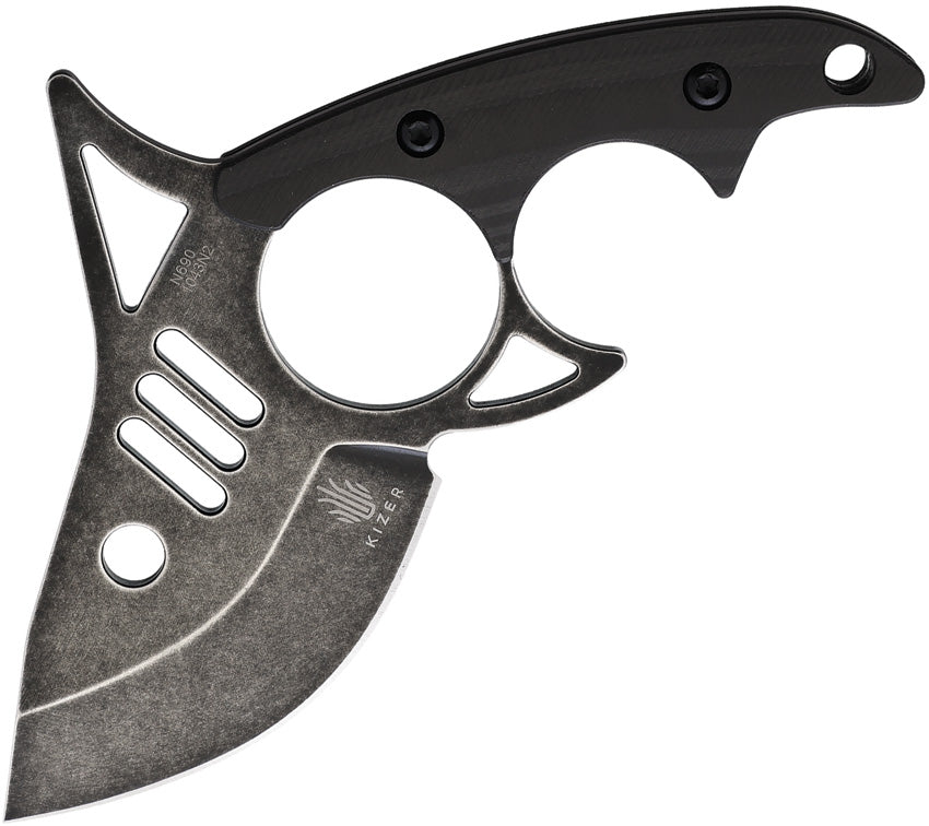 Kizer Cutlery The Shark Tooth Black Carbon Fiber N690 Fixed Blade Knif –  Atlantic Knife Company