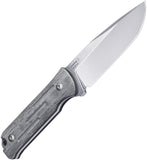 Kizer Cutlery Justice II Black Micarta & G10 D2 Steel Fixed Blade Knife 1050A1