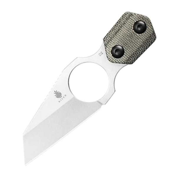 Kizer Cutlery Variable Black Micarta D2 Steel Warncliffe Fixed Blade Knife 1052A1