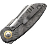 Kizer Cutlery October Pocket Knife Framelock Titanium Folding CPM-20CV 3569A1