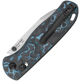 Kizer Cutlery Drop Bear Clutch Lock Blue Carbon Fiber Folding Elmax Knife 3619A2