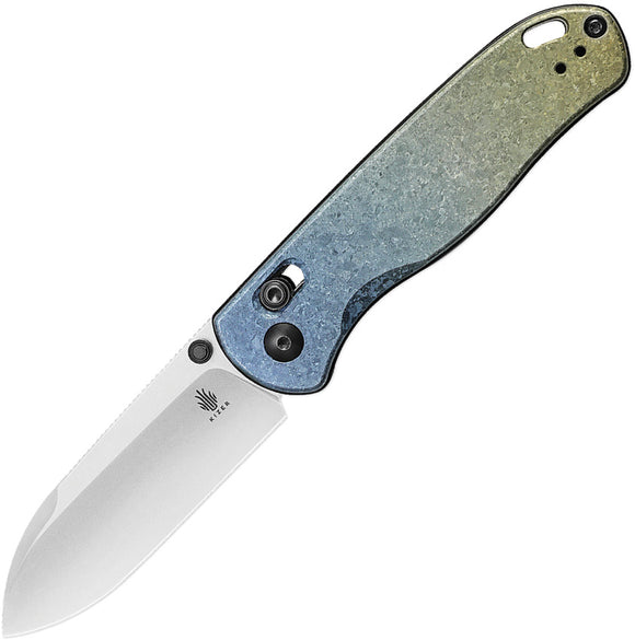 Kizer Cutlery Drop Bear Clutch Lock Titanium Folding LC200N Pocket Knife 3619A3