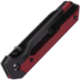 Kizer Cutlery Hyper Button Lock Red & Black Aluminum Folding S35VN Knife 3632A2