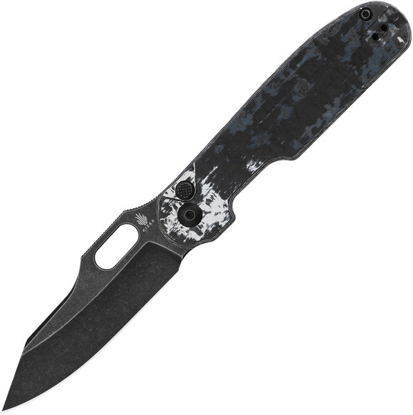 Kizer Cutlery Cormorant Button Lock Fatcarbon Folding S90V Pocket Knife 4562A7