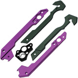 Kizer Cutlery Hyper Purple & Green Aluminum 2pc Knife Handle Scales Set H3632PG