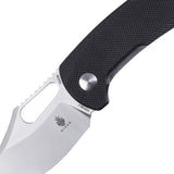 Kizer Cutlery Urban Bowie Linerlock Black G10 Folding 154CM Knife V2578C1XX