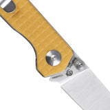 Kizer Cutlery Mini Begleiter Linerlock Yellow G10 Folding N690 Knife 3458RN4