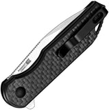 Kizer Cutlery Assassin Button Lock Carbon Fiber & G10 Folding 154CM Pocket Knife V3549C3